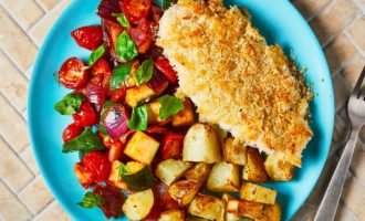 готовый судак с картошкой